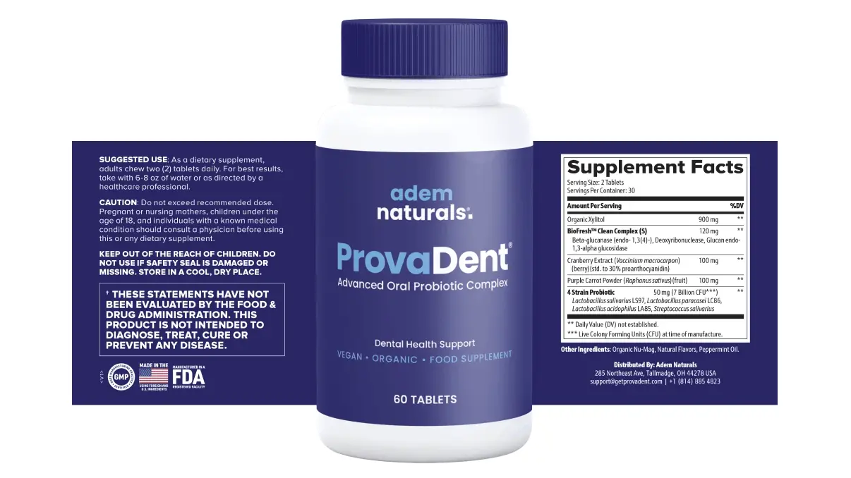 Prova Dent Supplement Facts